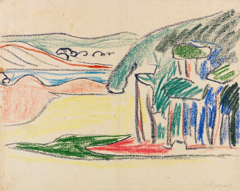 Ernst Ludwig Kirchner reprodukcija Moritzburger Teiche (1909.), VISOS REPRODUKCIJOS , paveikslai, reprodukcijos internetu