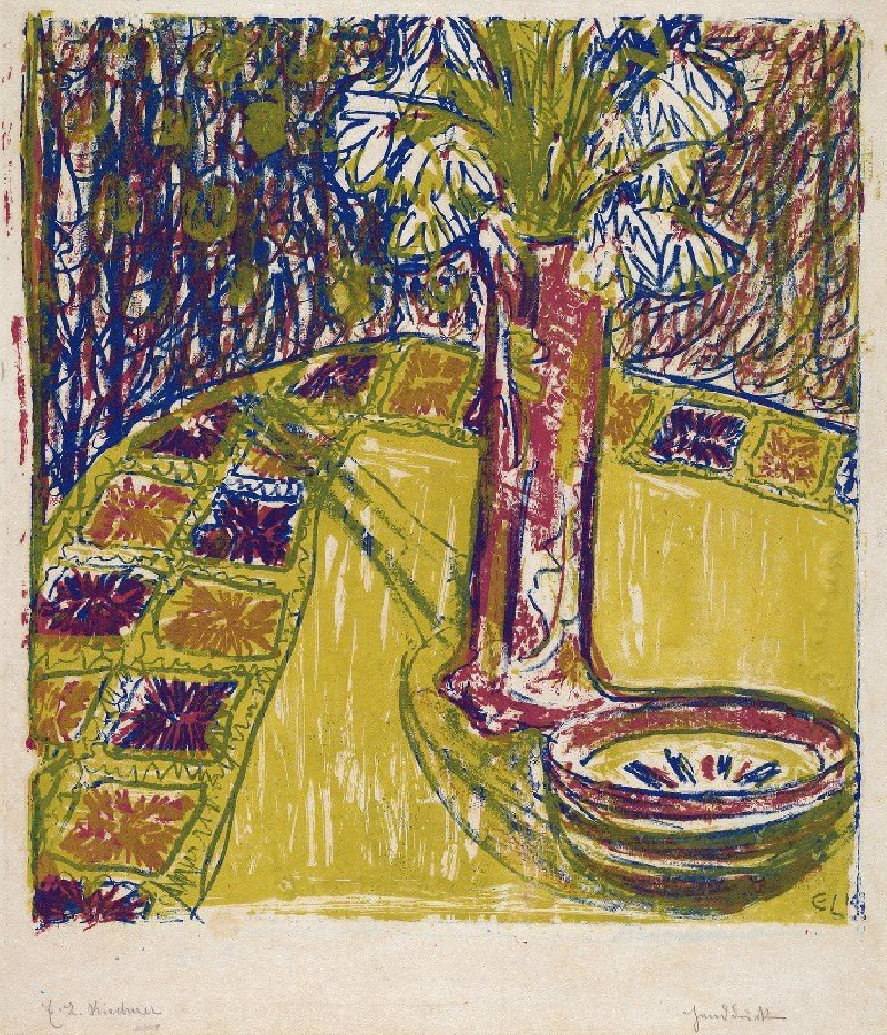 Ernst Ludwig Kirchner reprodukcija Still Life (1907), Natiurmortas , paveikslai, reprodukcijos internetu