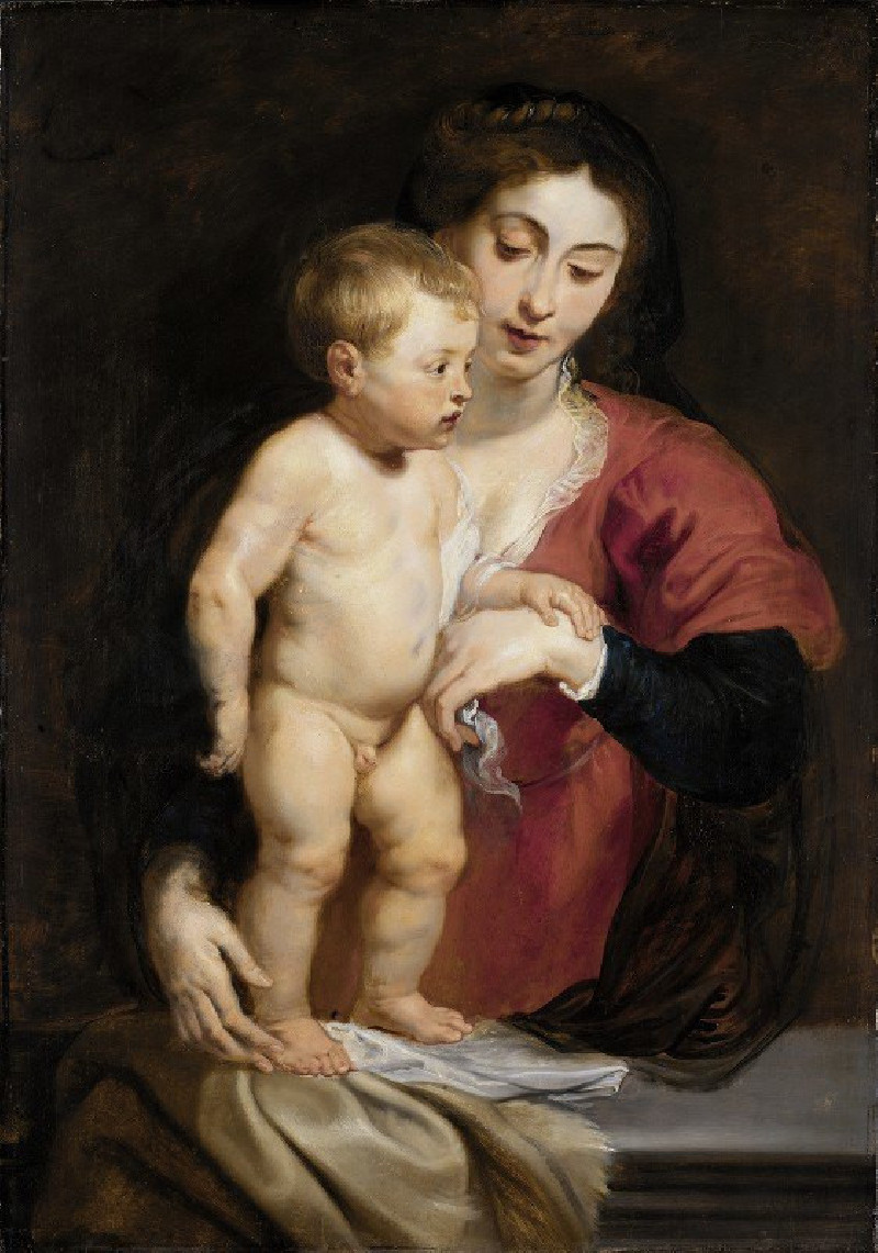 Madonna and Child (ca. 1615-1618) reproduction of painting by Peter Paul Rubens. ALL GICLEE PRINTS