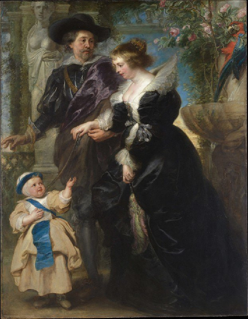 Rubens, His Wife Helena Fourment, and Their Son Frans (ca. 1635) reproduction of painting by Peter Paul Rubens. ALL GICLEE PR...