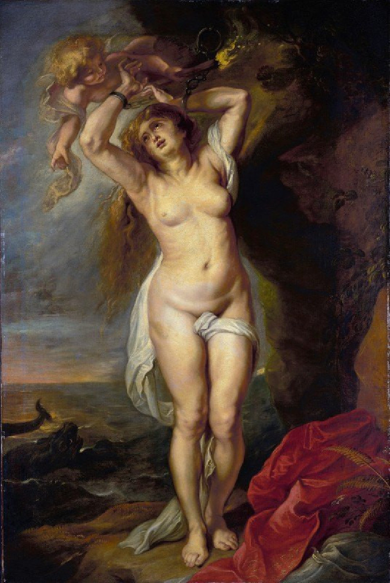 Andromeda (1640s) reproduction of painting by Peter Paul Rubens. ALL GICLEE PRINTS