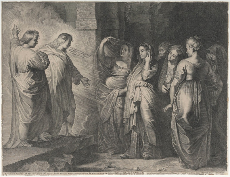 The Angels Addressing the Holy Women at the Tomb reproduction of painting by Peter Paul Rubens. ALL GICLEE PRINTS