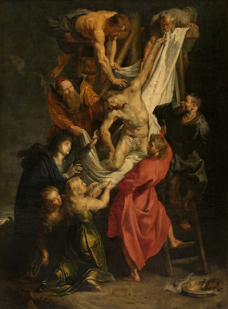 Descent from the Cross reproduction of painting by Peter Paul Rubens. ALL GICLEE PRINTS