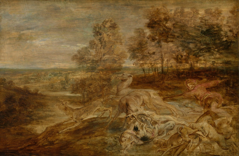 Peter Paul Rubens reprodukcija The Deer Hunt, VISOS REPRODUKCIJOS , paveikslai, reprodukcijos internetu