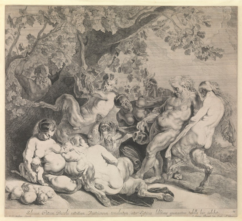 The Parade of Silenus (1642) reproduction of painting by Peter Paul Rubens. ALL GICLEE PRINTS