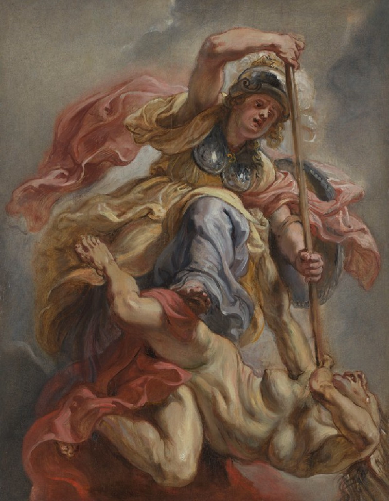 Minerva Overcoming Ignorance (1632-1633) reproduction of painting by Peter Paul Rubens. ALL GICLEE PRINTS