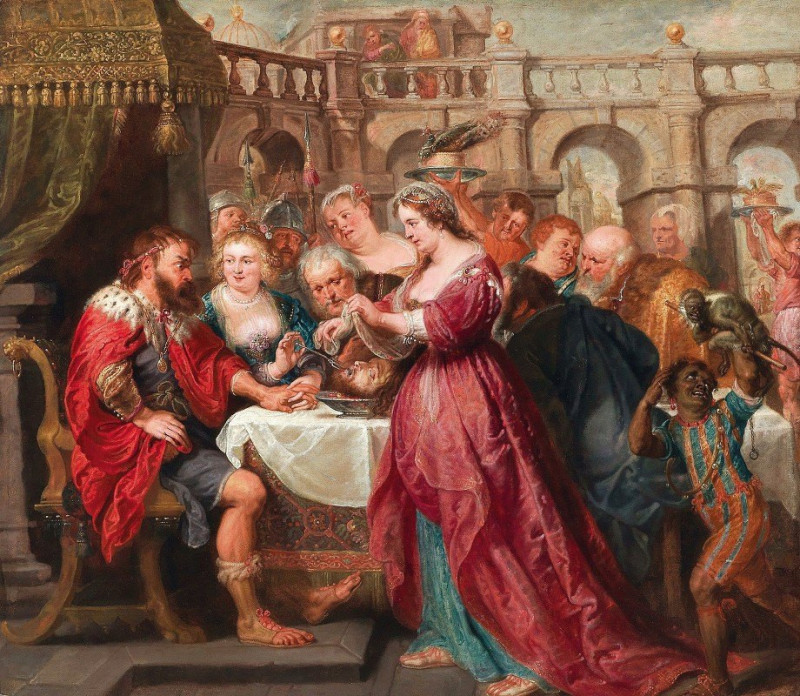 The Feast of Herod (circa 1638–40) reproduction of painting by Peter Paul Rubens. ALL GICLEE PRINTS