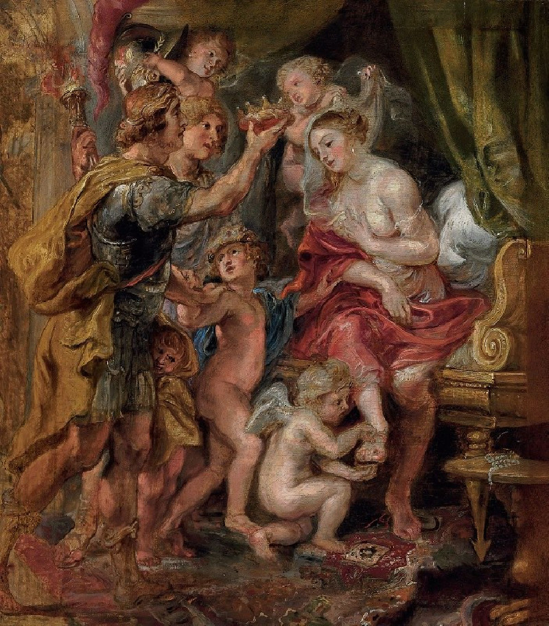 Alexander and Roxana reproduction of painting by Peter Paul Rubens. ALL GICLEE PRINTS