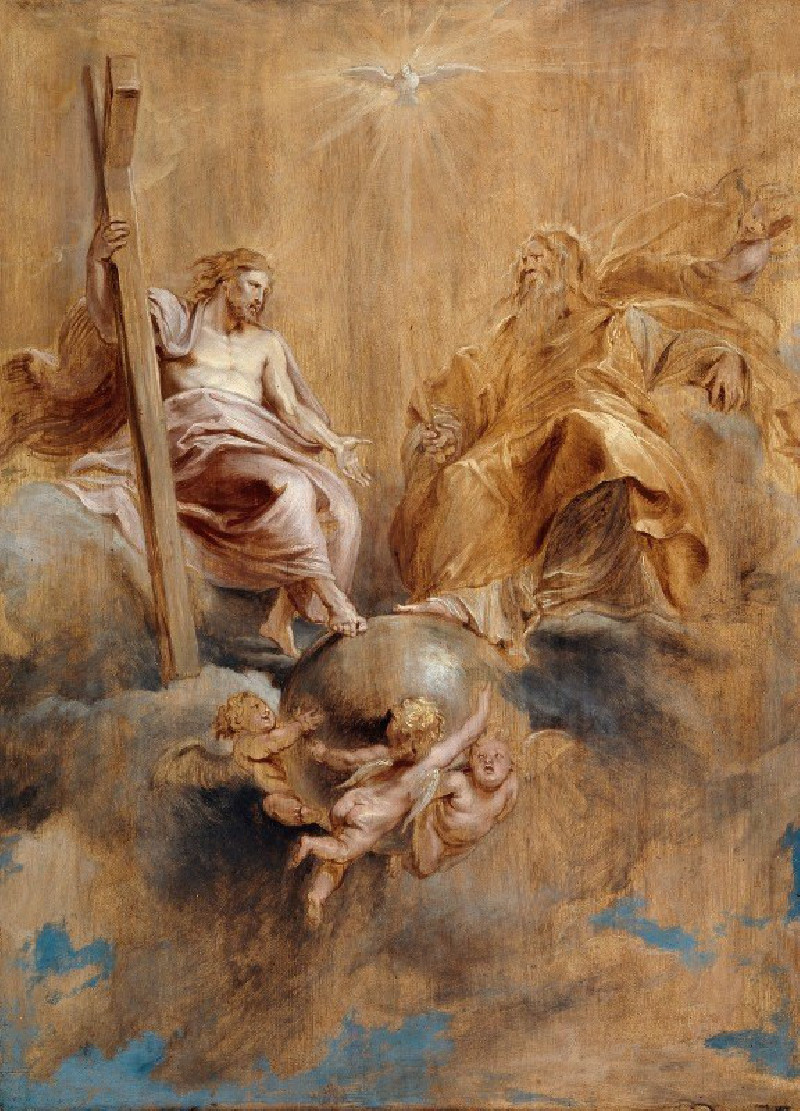 The Holy Trinity (1616–1617) reproduction of painting by Peter Paul Rubens. ALL GICLEE PRINTS