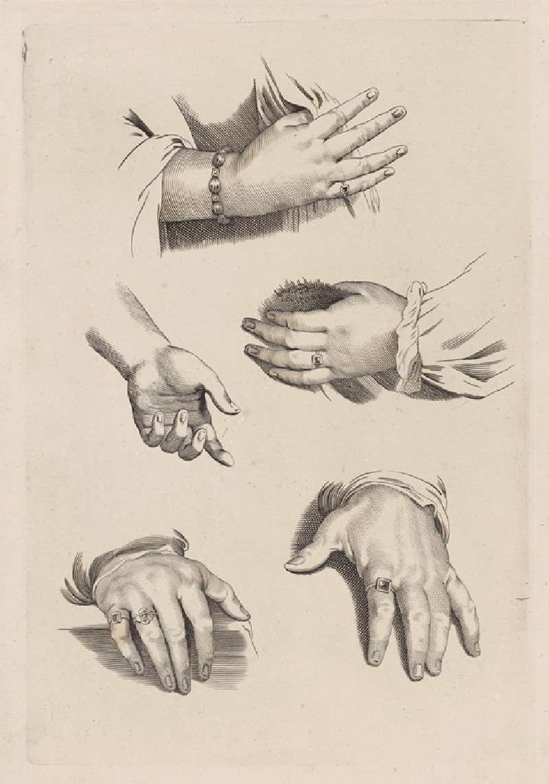 Study of Hands reproduction of painting by Peter Paul Rubens. ALL GICLEE PRINTS