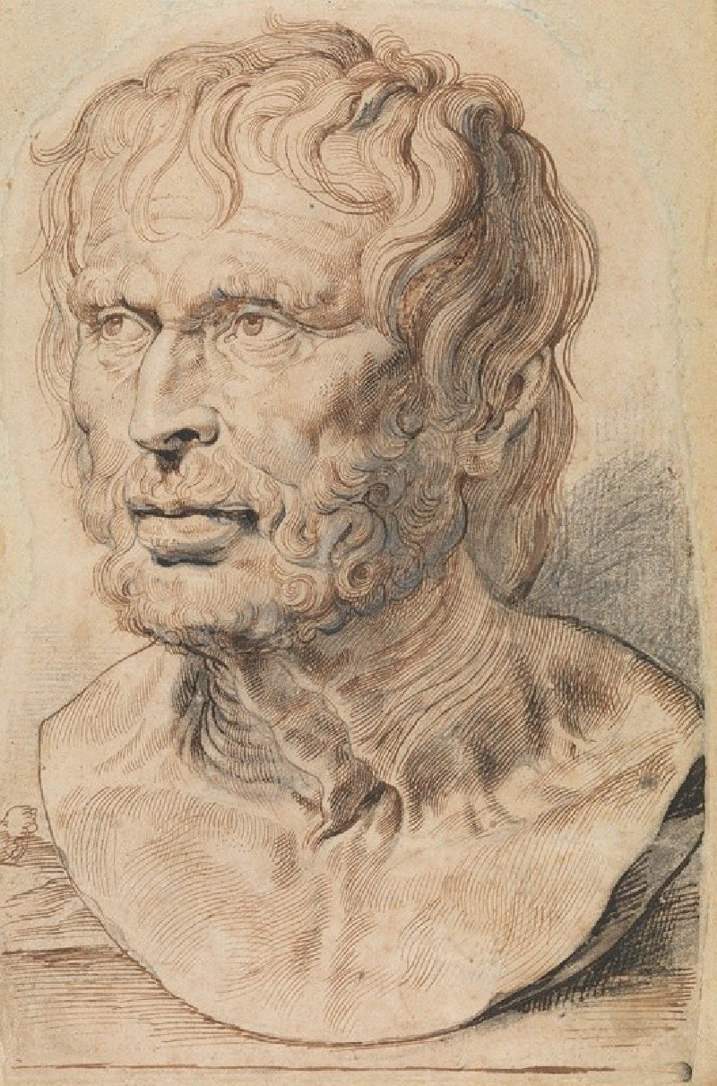 Peter Paul Rubens reprodukcija Bust of Pseudo-Seneca (1600–1626), VISOS REPRODUKCIJOS , paveikslai, reprodukcijos internetu