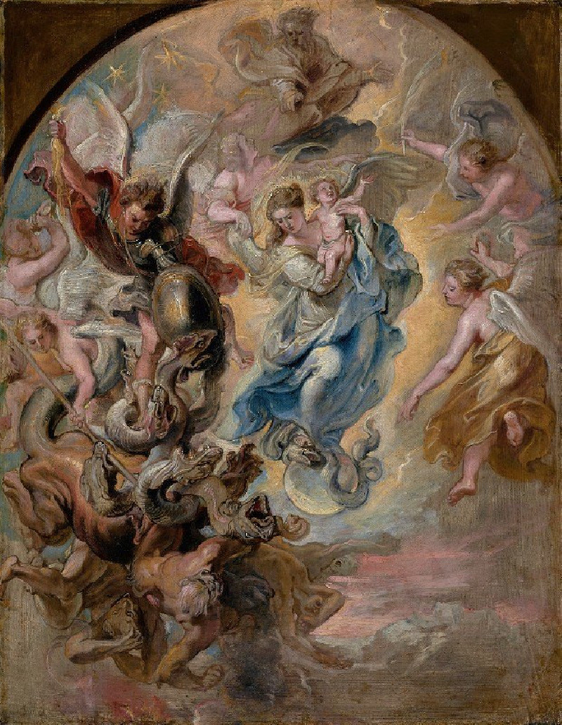 Peter Paul Rubens reprodukcija The Virgin as the Woman of the Apocalypse (1623–1624), VISOS REPRODUKCIJOS , paveikslai, repro...