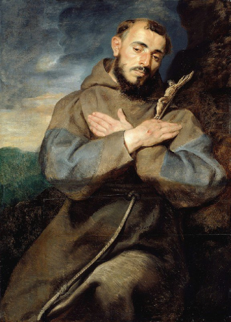 Saint Francis (c. 1615) reproduction of painting by Peter Paul Rubens. ALL GICLEE PRINTS