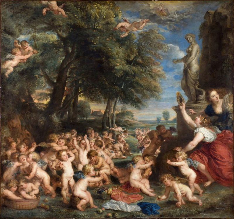 Worship of Venus (1630s) reproduction of painting by Peter Paul Rubens. ALL GICLEE PRINTS