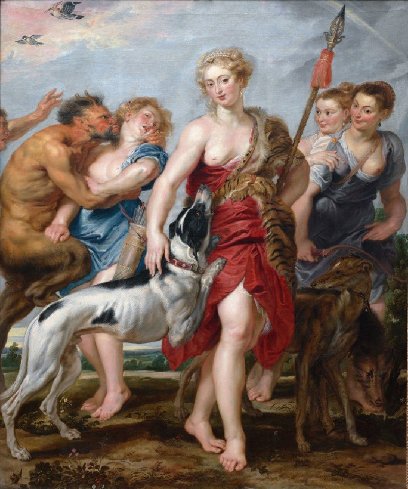 Diana and Her Nymphs Departing For The Hunt (C. 1615) reproduction of painting by Peter Paul Rubens. ALL GICLEE PRINTS