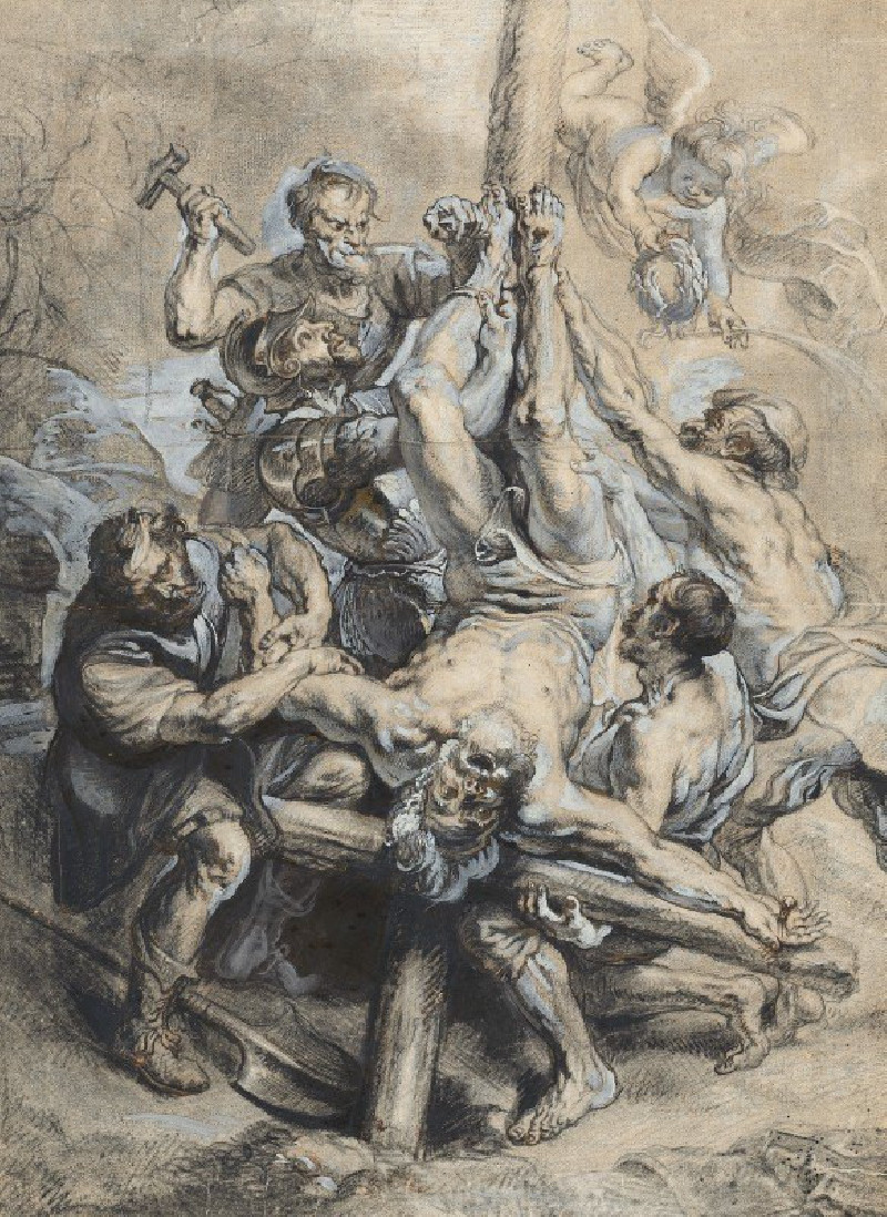 The Crucifixion of Peter the Apostle (1640) reproduction of painting by Peter Paul Rubens. ALL GICLEE PRINTS