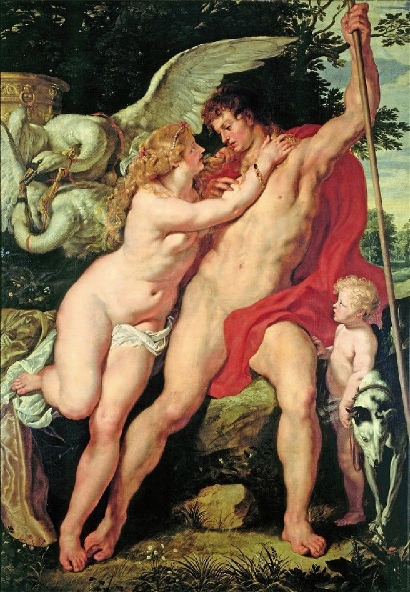 Peter Paul Rubens reprodukcija Venus and Adonis (Circa 1610), VISOS REPRODUKCIJOS , paveikslai, reprodukcijos internetu