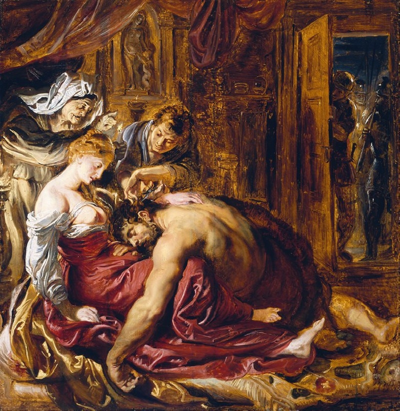 Peter Paul Rubens reprodukcija Samson and Delilah (1604-1614), VISOS REPRODUKCIJOS , paveikslai, reprodukcijos internetu