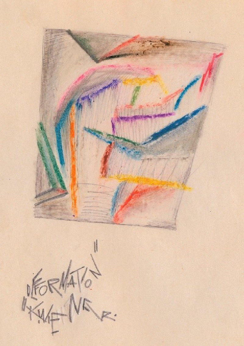 Deformation (around 1921) reproduction of painting by Karl Wiener. ALL GICLEE PRINTS