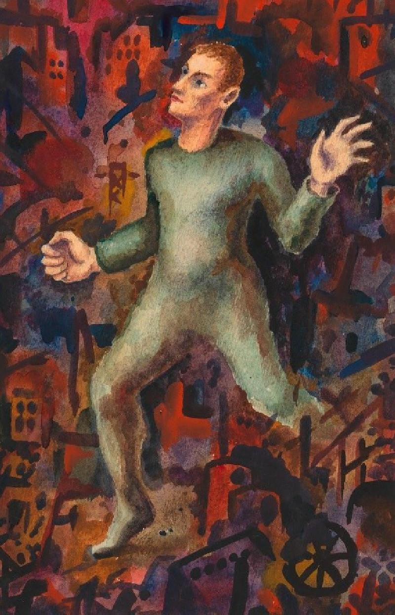 Der Sucher (around 1928) reproduction of painting by Karl Wiener. ALL GICLEE PRINTS