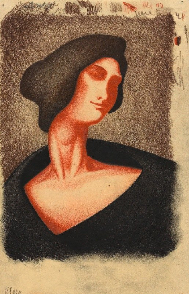 Weib II (ca. 1929) reproduction of painting by Karl Wiener. ALL GICLEE PRINTS