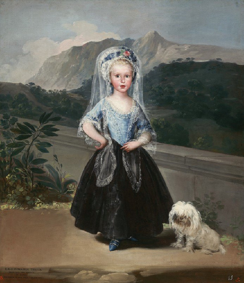 María Teresa de Borbón y Vallabriga,later Condesa de Chinchón (1783) reproduction of painting by Francisco de Goya. ALL GICLE...