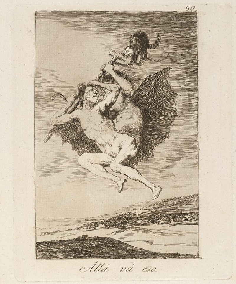 Francisco de Goya reprodukcija Allá vá eso. (There it goes.) (1796-1797), VISOS REPRODUKCIJOS , paveikslai, reprodukcijos int...