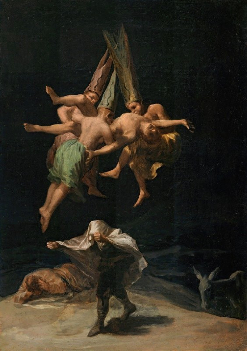 Witches’ Flight (1798) reproduction of painting by Francisco de Goya. ALL GICLEE PRINTS