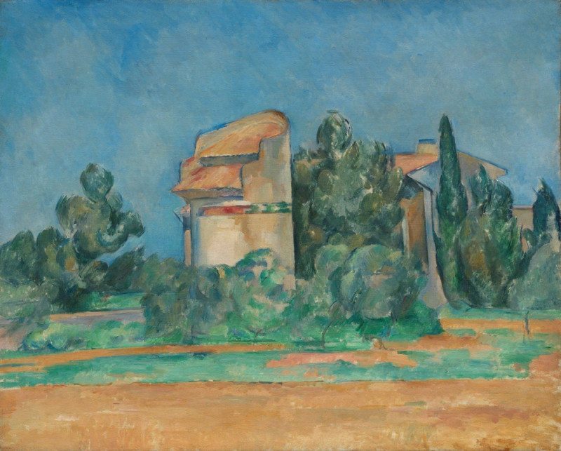 The Pigeon Tower at Bellevue (1890) reproduction of painting by Paul Cézanne. ALL GICLEE PRINTS