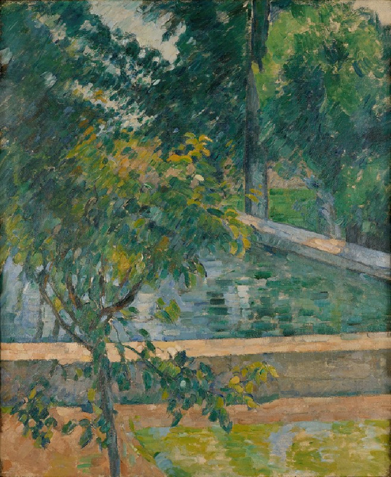 Le bassin du Jas de Bouffan (The Pool at Jas de Bouffan) (circa 1878) reproduction of painting by Paul Cézanne. ALL GICLEE PR...