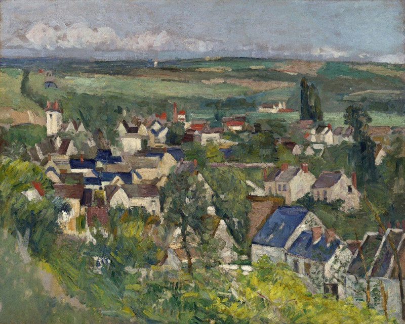 Auvers, Panoramic View (1873) reproduction of painting by Paul Cézanne. ALL GICLEE PRINTS