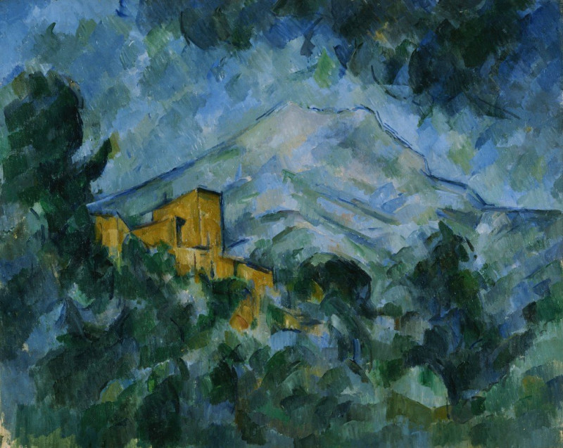 Mont Sainte-Victoire and Château Noir reproduction of painting by Paul Cézanne. ALL GICLEE PRINTS