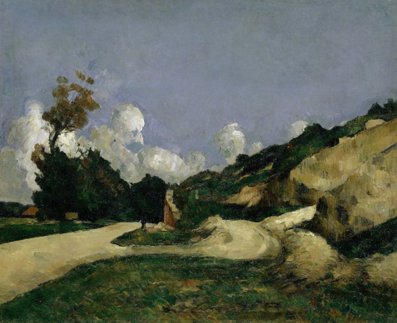 Paul Cézanne reprodukcija The Road (1871), VISOS REPRODUKCIJOS , paveikslai, reprodukcijos internetu