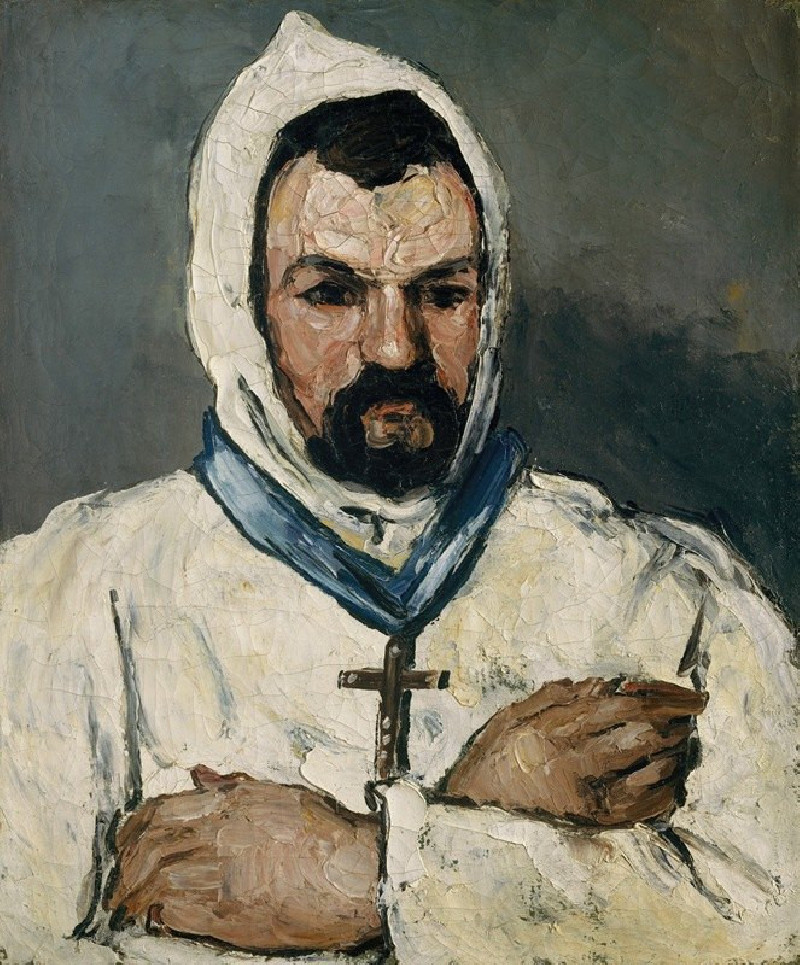 Antoine Dominique Sauveur Aubert (born 1817), the Artist’s Uncle, as a Monk (1866) reproduction of painting by Paul Cézanne. ...