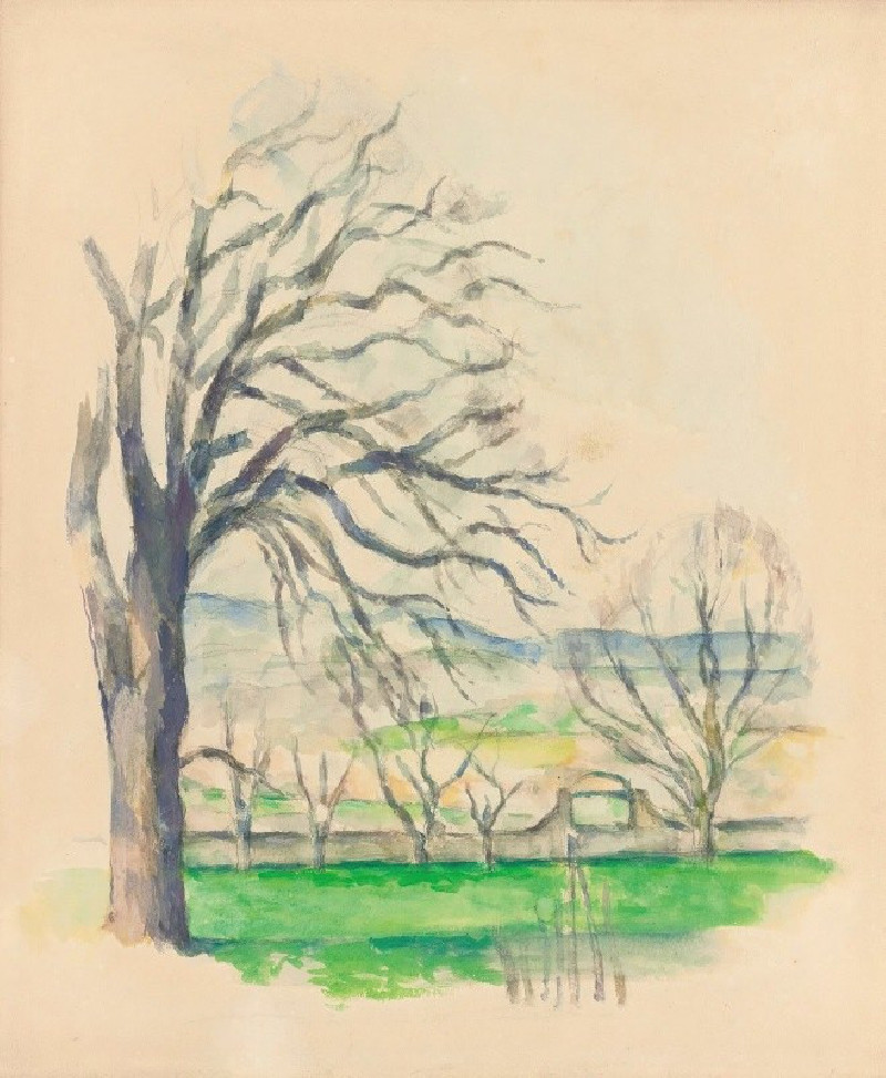 Arbre Dépouillé Au Jas De Bouffan reproduction of painting by Paul Cézanne. ALL GICLEE PRINTS