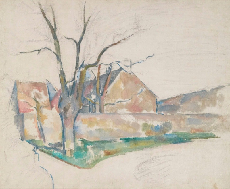 Paysage D’hiver (circa 1885) reproduction of painting by Paul Cézanne. ALL GICLEE PRINTS