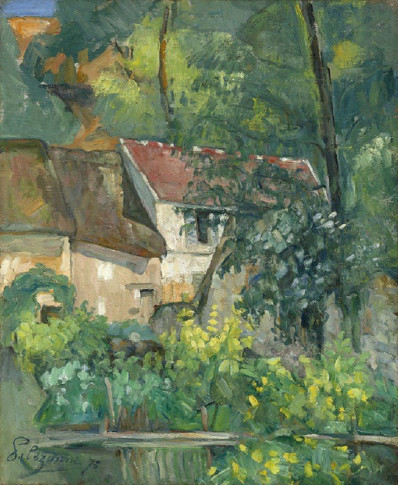 House of Père Lacroix (1873) reproduction of painting by Paul Cézanne. ALL GICLEE PRINTS