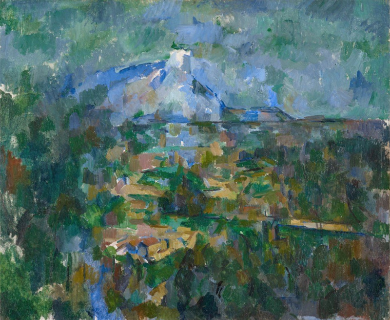 View of Mount Sainte-Victoire from Les Lauves (1904-1906) reproduction of painting by Paul Cézanne. ALL GICLEE PRINTS