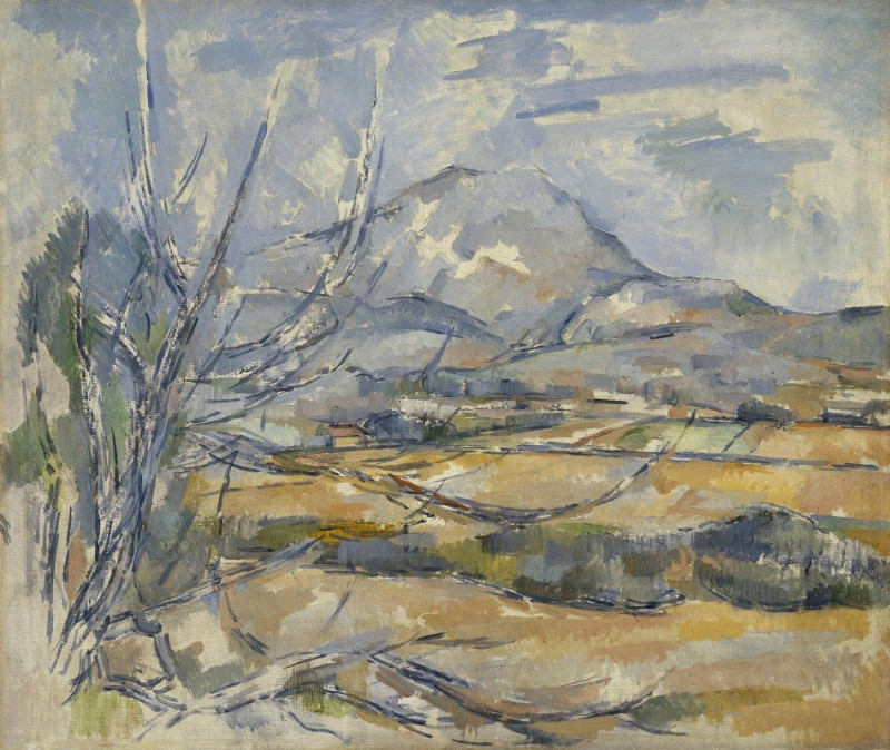 Montagne Sainte-Victoire reproduction of painting by Paul Cézanne. ALL GICLEE PRINTS