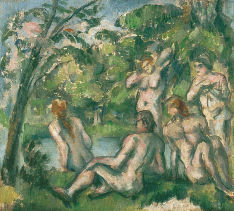 Bathers 2 reproduction of painting by Paul Cézanne. ALL GICLEE PRINTS