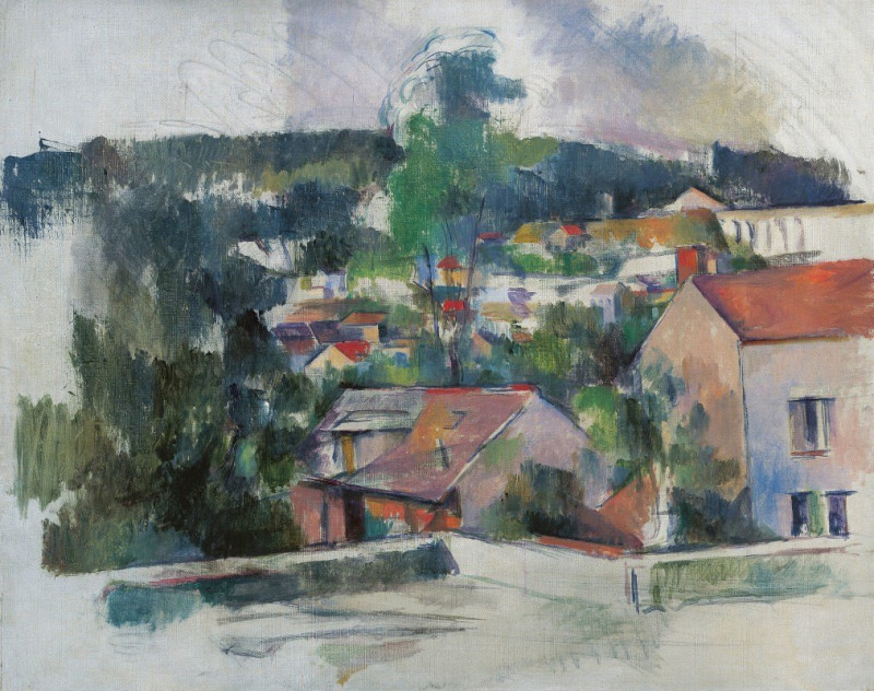 Landscape reproduction of painting by Paul Cézanne. ALL GICLEE PRINTS