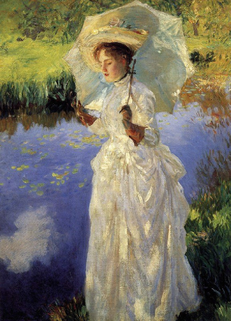 John Singer Sargent reprodukcija Morning Walk (1888), VISOS REPRODUKCIJOS , paveikslai, reprodukcijos internetu