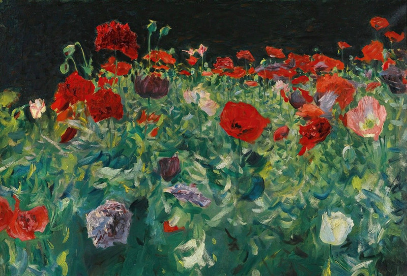 Poppies (1886) reproduction of painting by John Singer Sargent. ALL GICLEE PRINTS