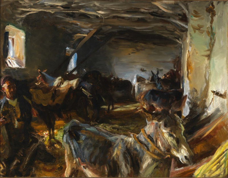 Stable at Cuenca (1903) reproduction of painting by John Singer Sargent. ALL GICLEE PRINTS