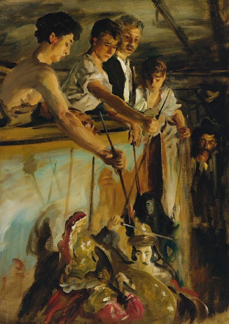 Marionettes (1903) reproduction of painting by John Singer Sargent. ALL GICLEE PRINTS