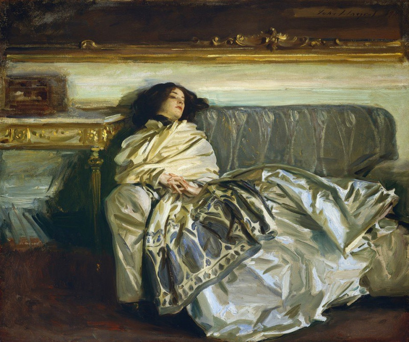 Nonchaloir (Repose) (1911) reproduction of painting by John Singer Sargent. ALL GICLEE PRINTS