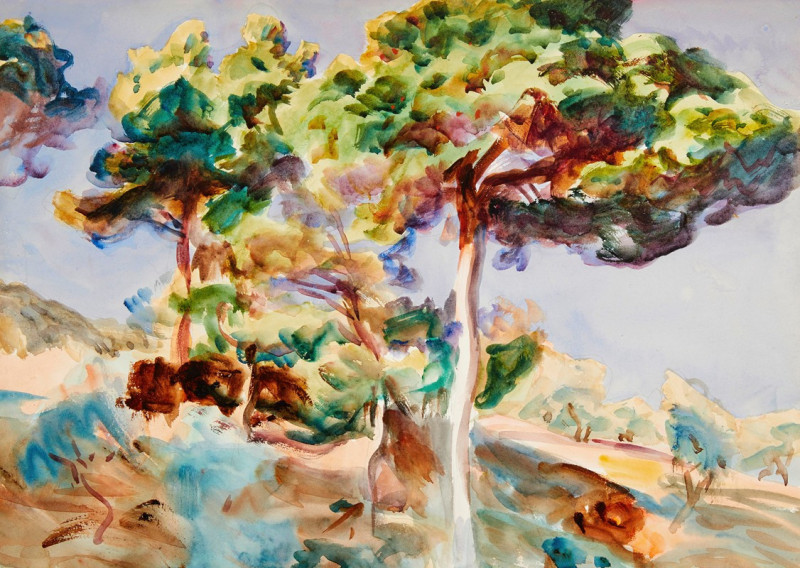 Trees (circa 1913) reproduction of painting by John Singer Sargent. ALL GICLEE PRINTS