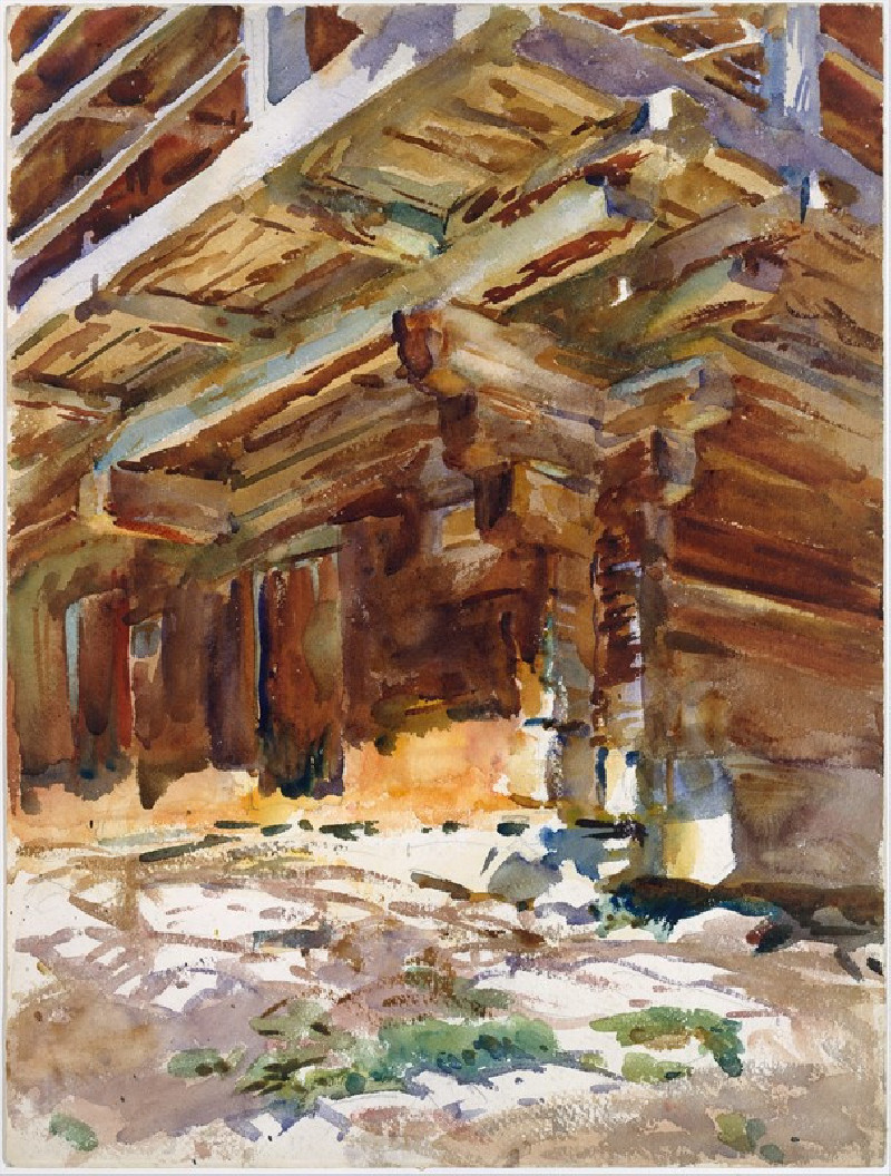 Abriès (circa 1912) reproduction of painting by John Singer Sargent. ALL GICLEE PRINTS