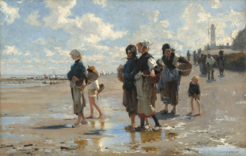 John Singer Sargent reprodukcija En route pour la pêche (Setting Out to Fish) (1878), VISOS REPRODUKCIJOS , paveikslai, repro...