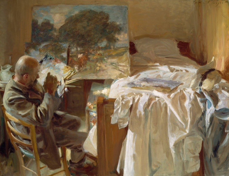 An Artist In His Studio (1904) reproduction of painting by John Singer Sargent. ALL GICLEE PRINTS